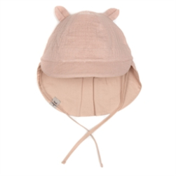 Huttelihut Safari 2in1 sunhat UV w/ears - Muslin Rosa